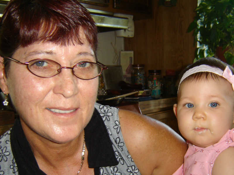 Roberta with her Granddaughter