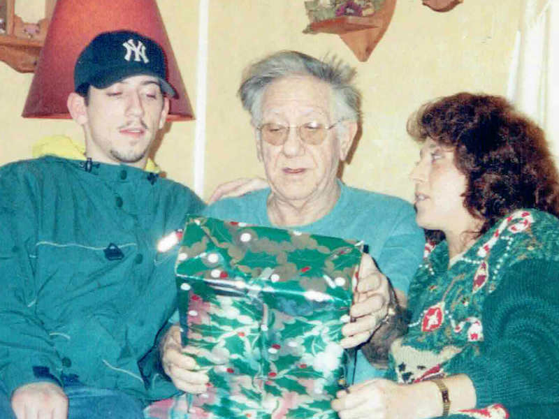 Roberta with her Father and Son