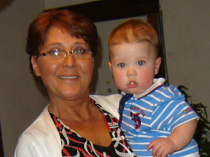 Roberta with her Grandkids